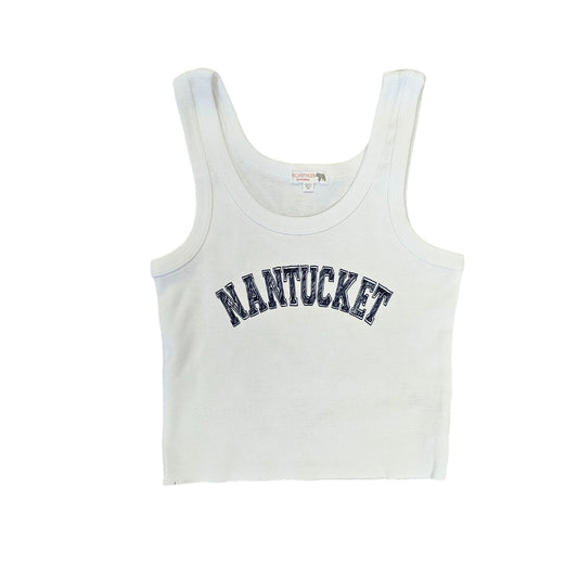 Nantucket Ribbed Crop Juniors Tank
