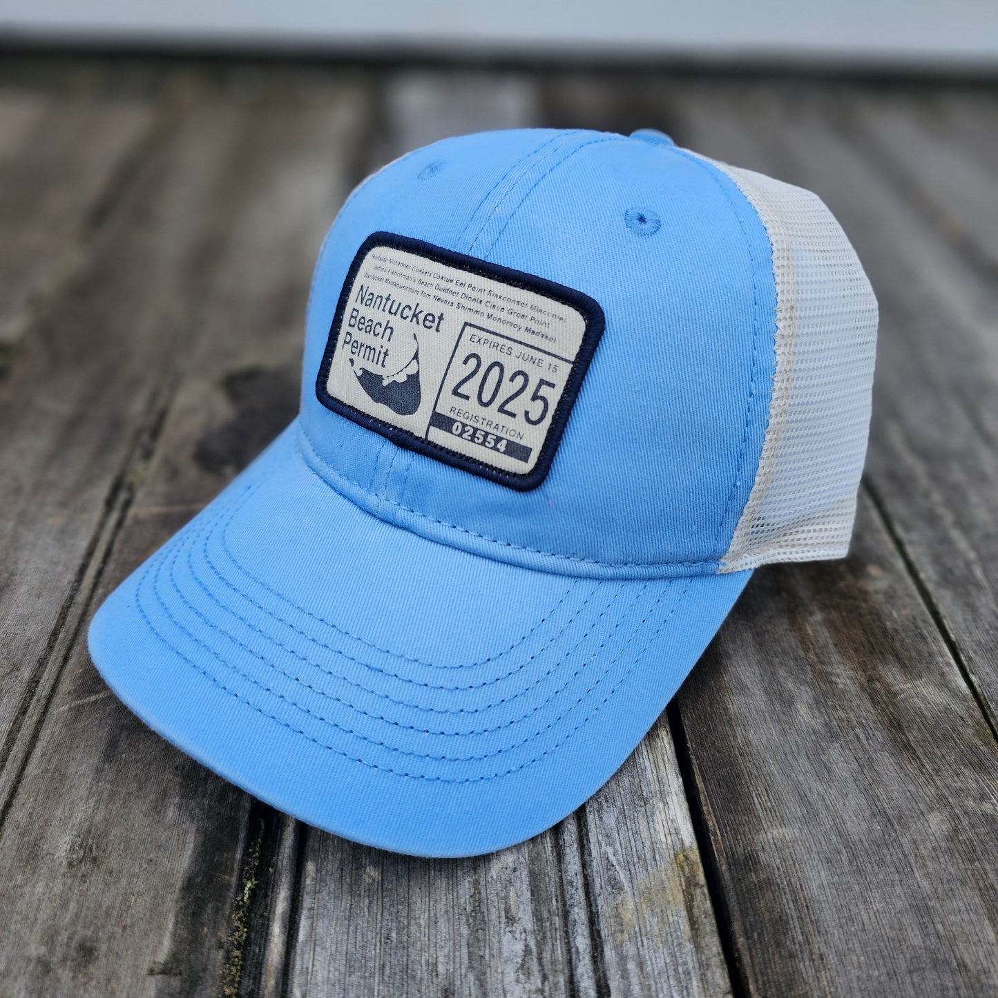 Nantucket 2025 Beach Permit Washed Trucker