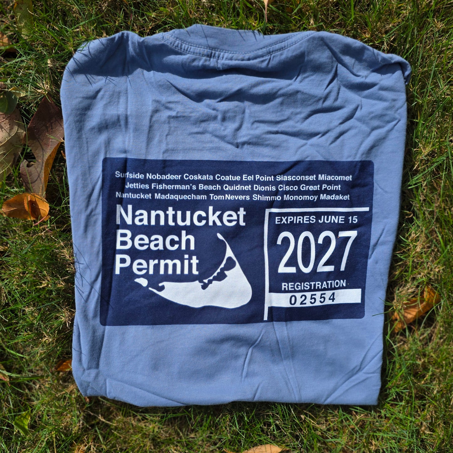 2027 Nantucket Short Sleeve Beach Permit Tee