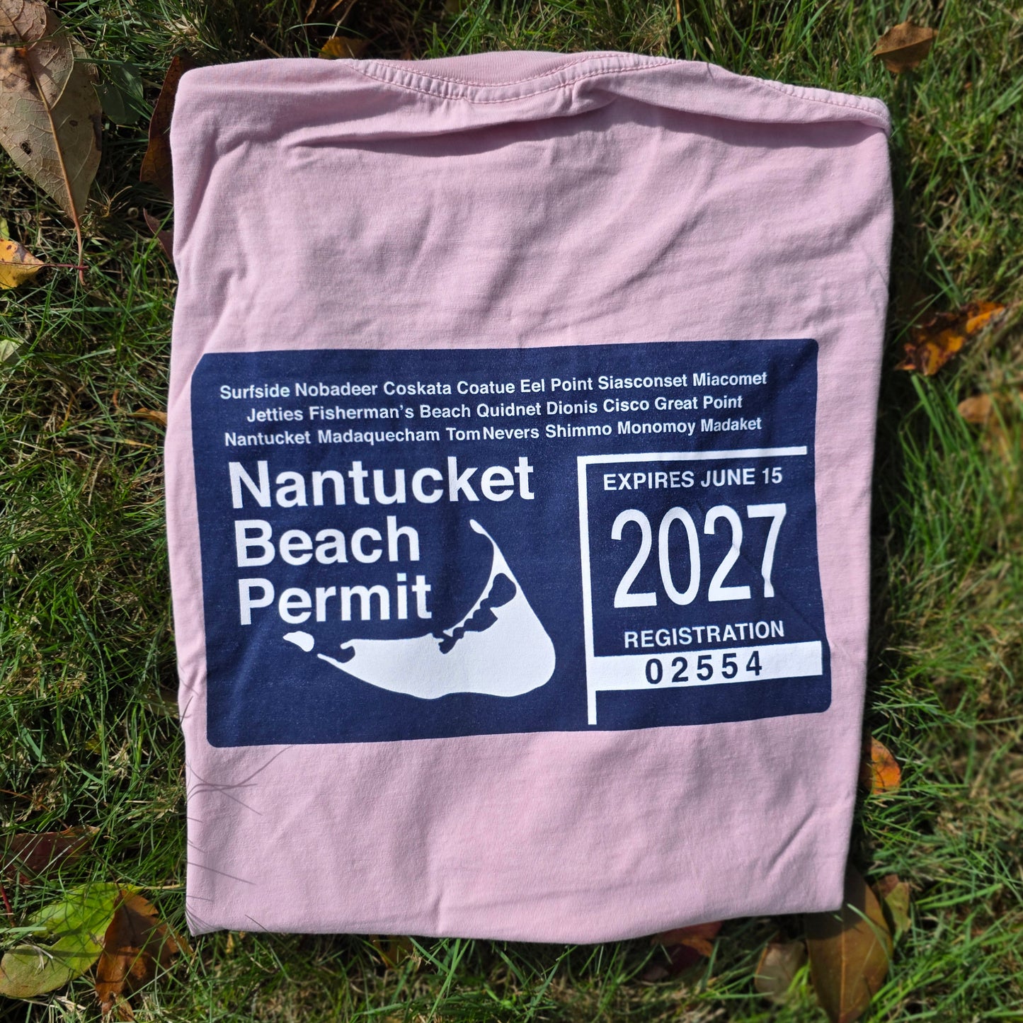 2027 Nantucket Short Sleeve Beach Permit Tee