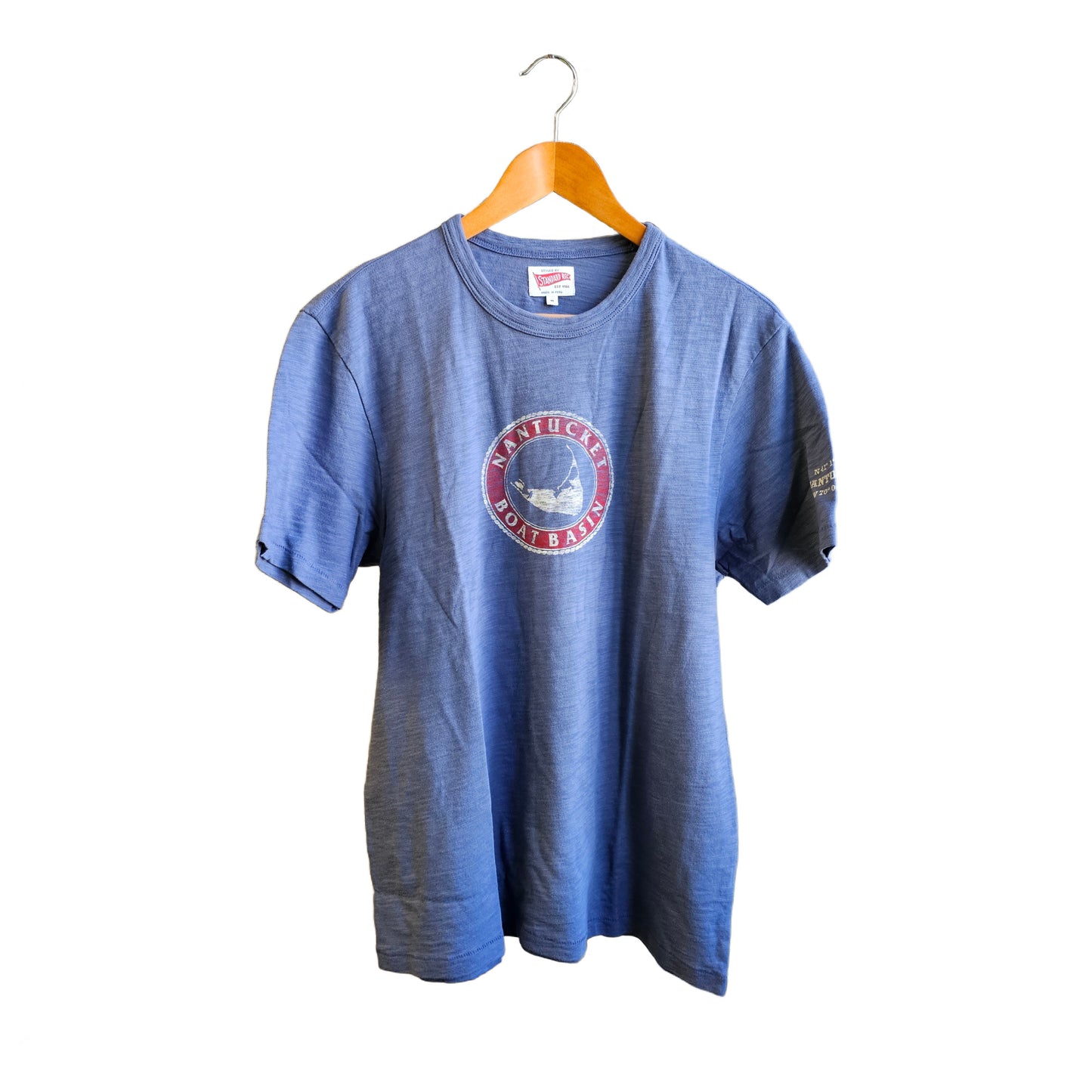 Nantucket Boat Basin 6" Coordinates Short Sleeve Tee