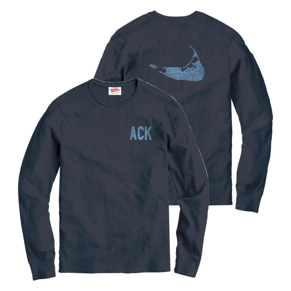 ACK Island Back Long Sleeve Rec Tee