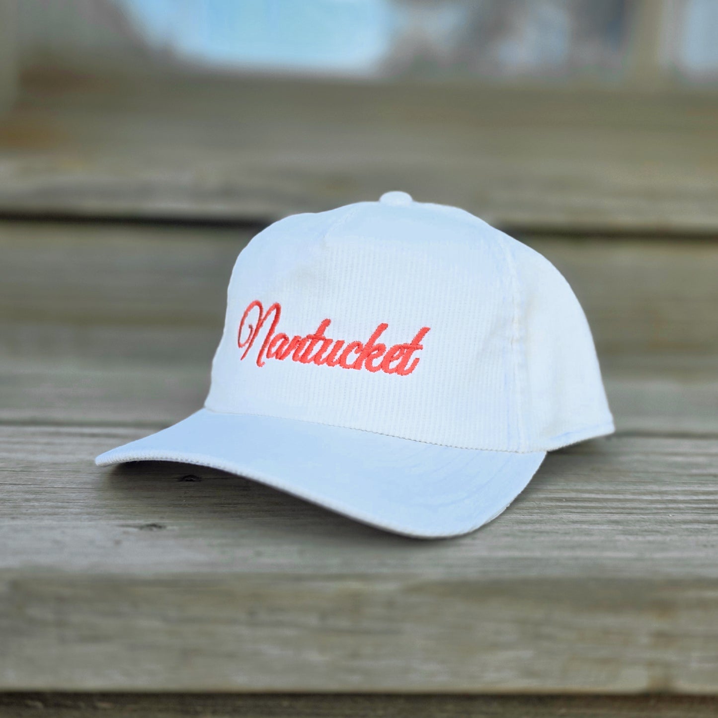 Nantucket Retreat Script Corduroy Hat