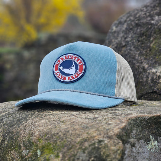 Nantucket Boat Basin Rubber Patch Troutdale Rope Hat