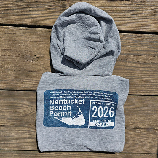 2026 Nantucket Beach Permit Rec Hoodie