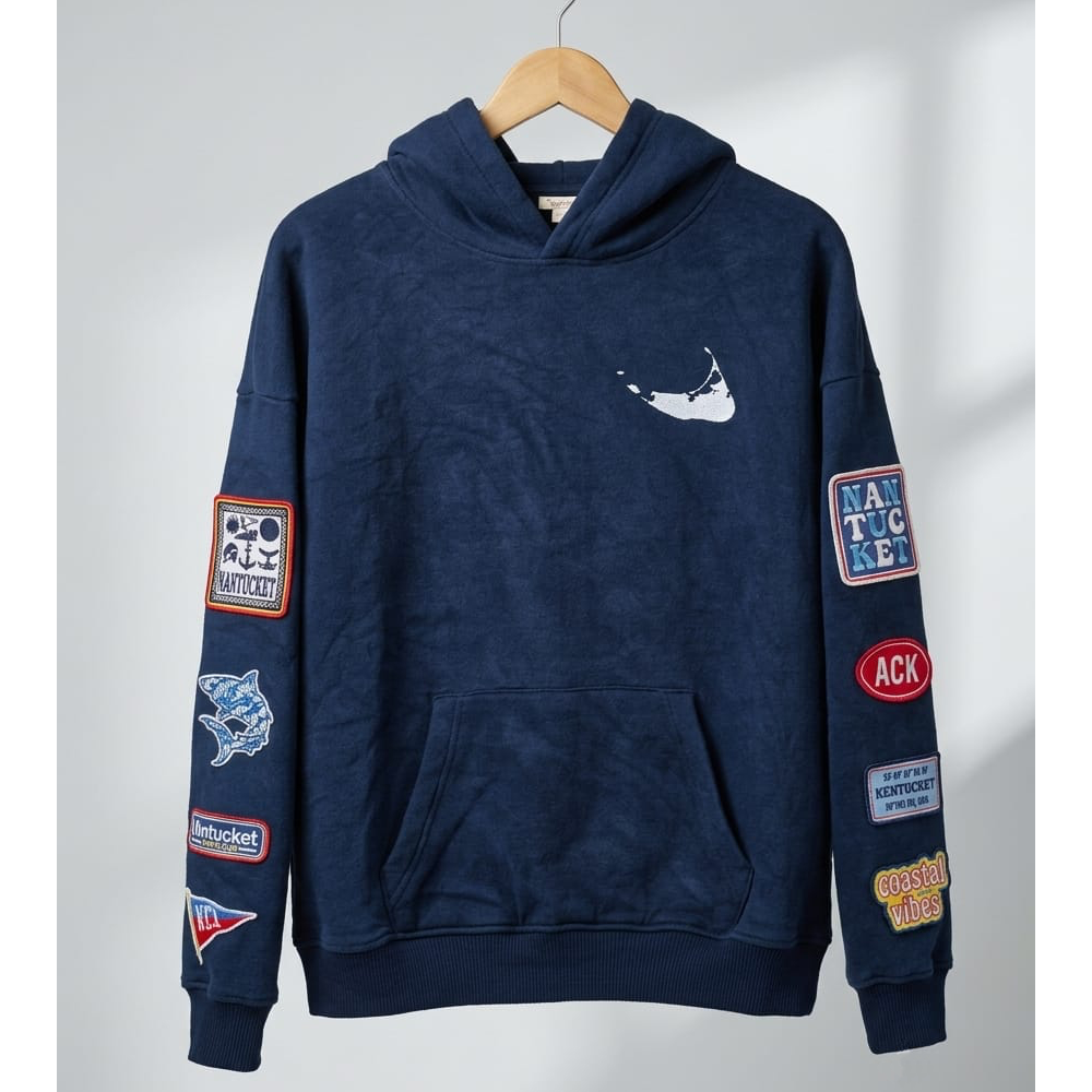 Junior Puff Sleeve Patch Hoodie