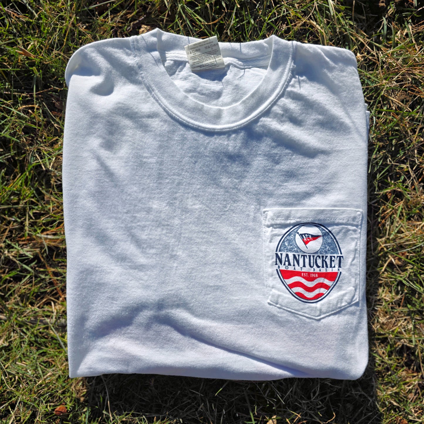 Nantucket Boat Basin Ripple Cut Pocket Tee
