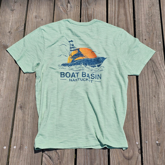 Nantucket Boat Basin Sunset REC Tee