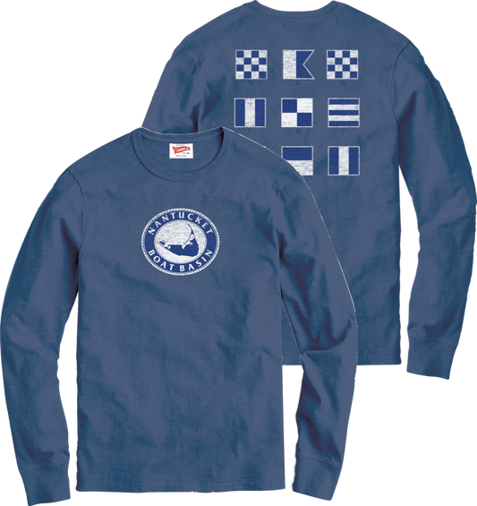 Nantucket Boat Basin 6" Long Sleeve Tee