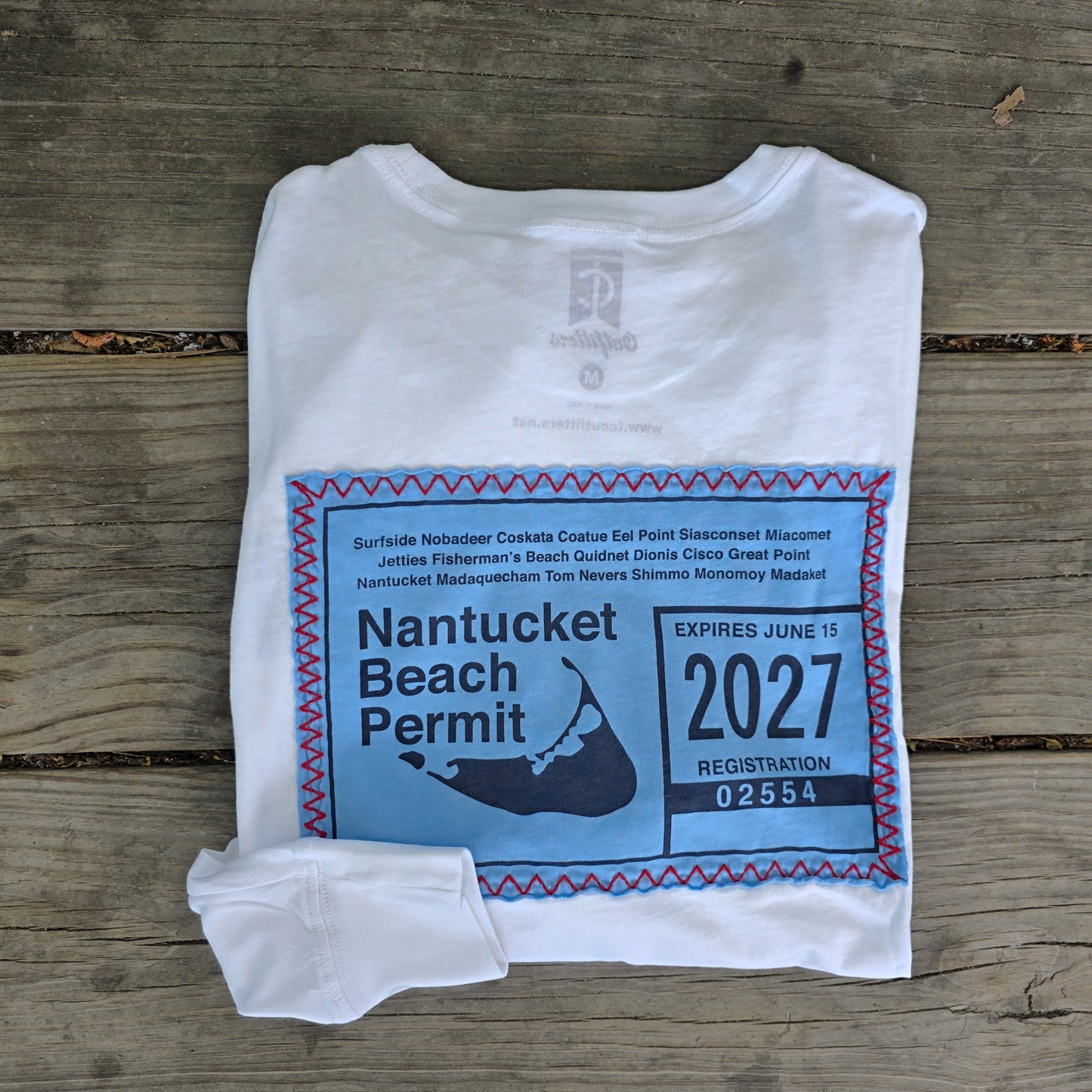 2027 Long Sleeve Beach Permit Patch Tee