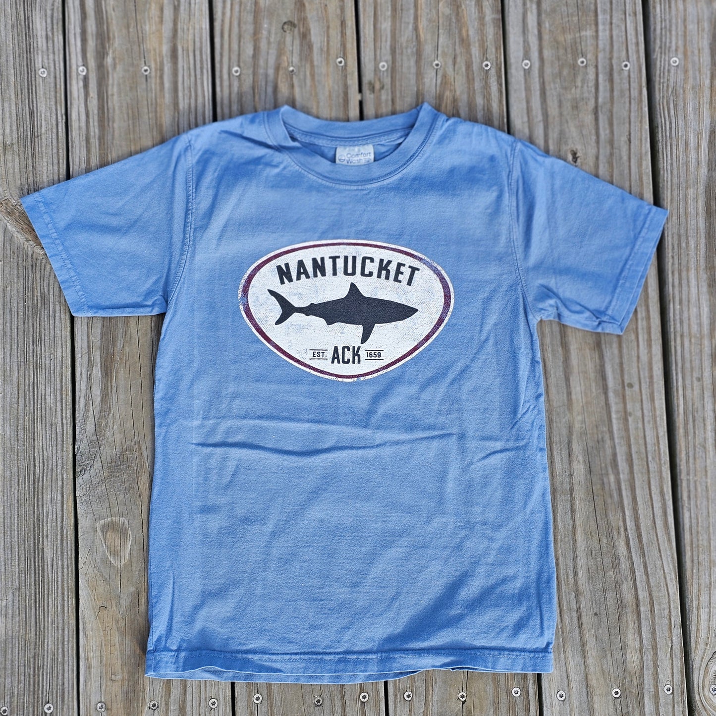 Nantucket Youth Shark Icon Short Sleeve Tee