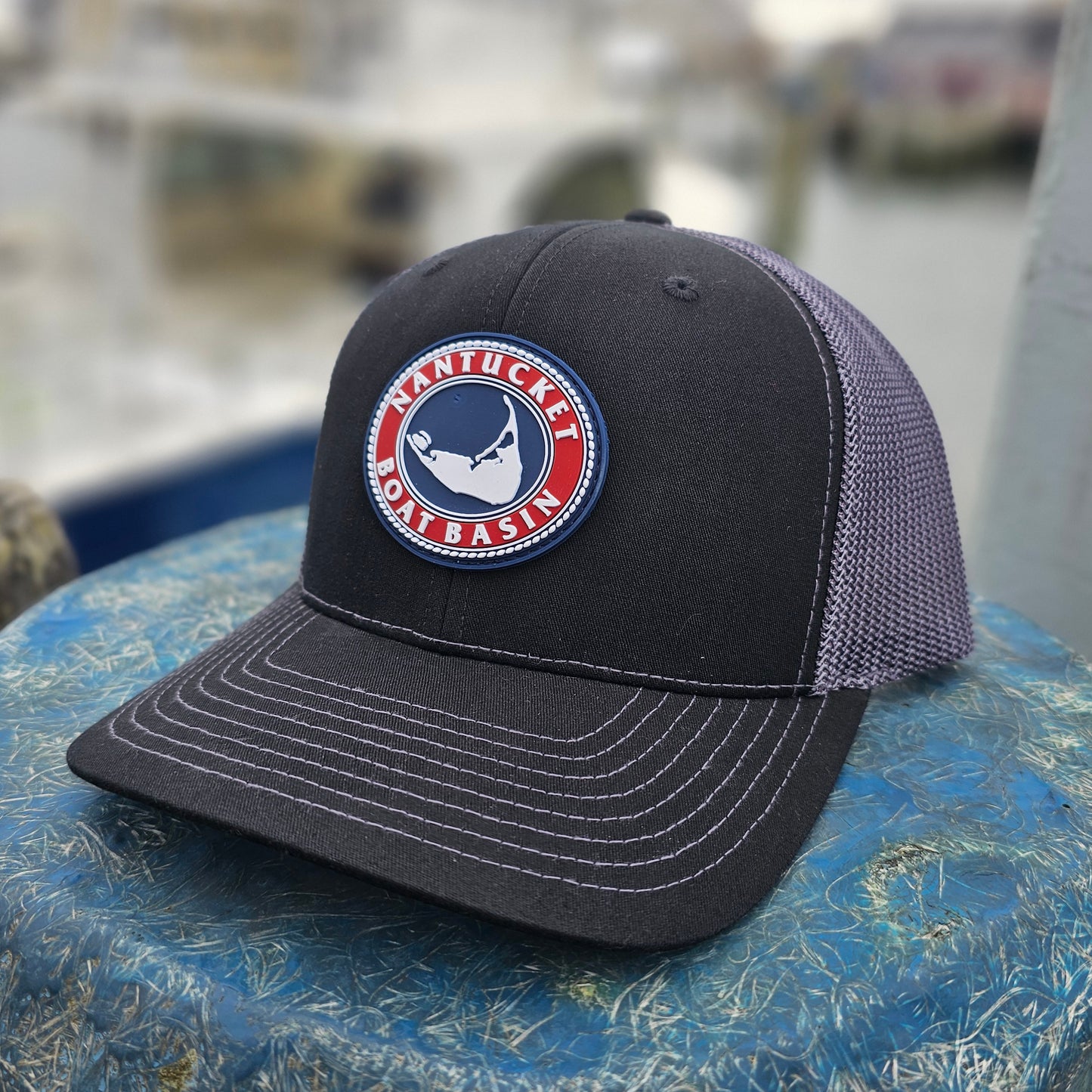 Nantucket Boat Basin Rubber Patch Trucker