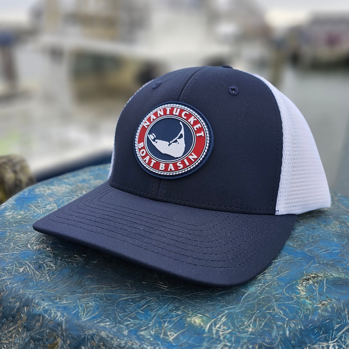 Nantucket Boat Basin Rubber Patch Trucker