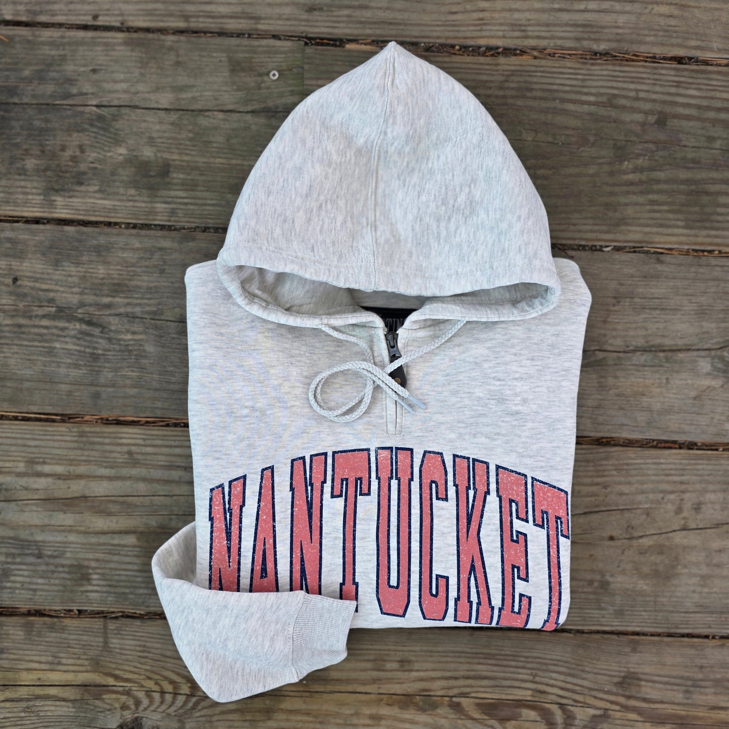 Nantucket Arch Tall Type Mini Zip Hoodie