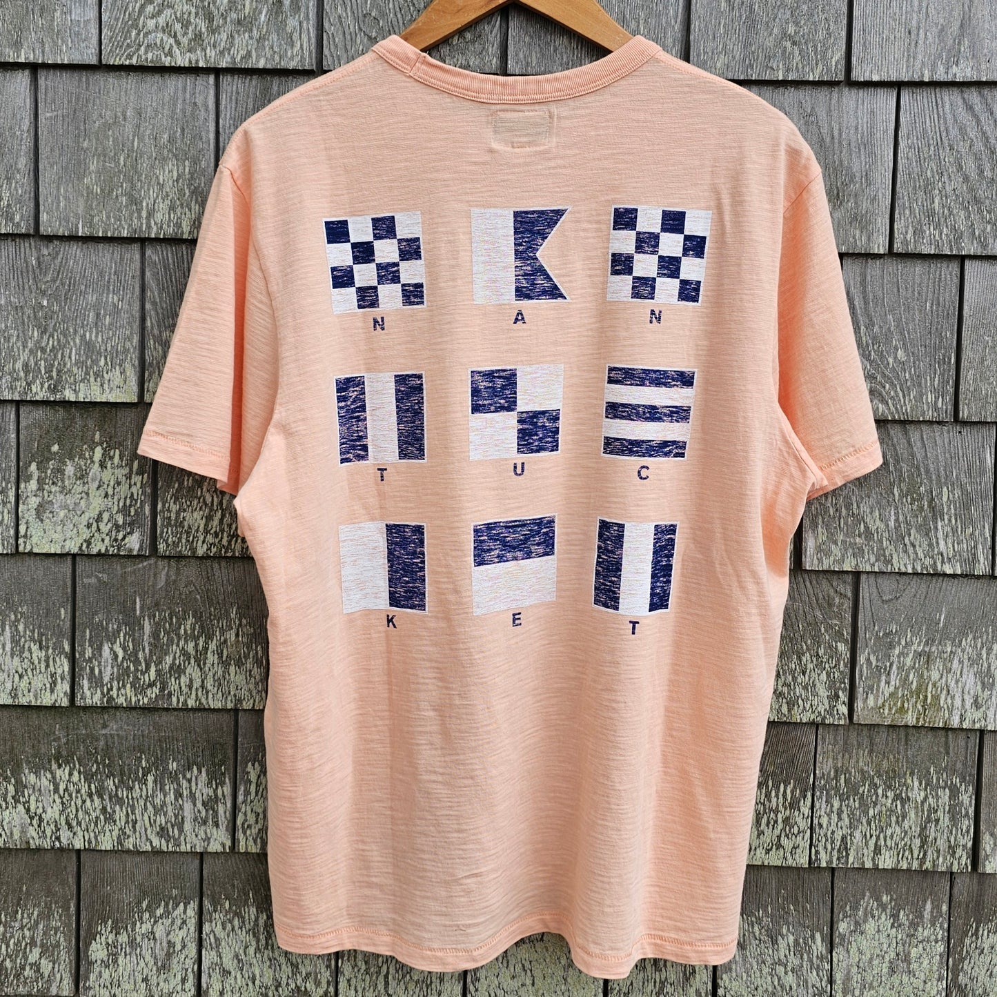 Nantucket Boat Basin 6" Grit Nautical Flags Rec Tee