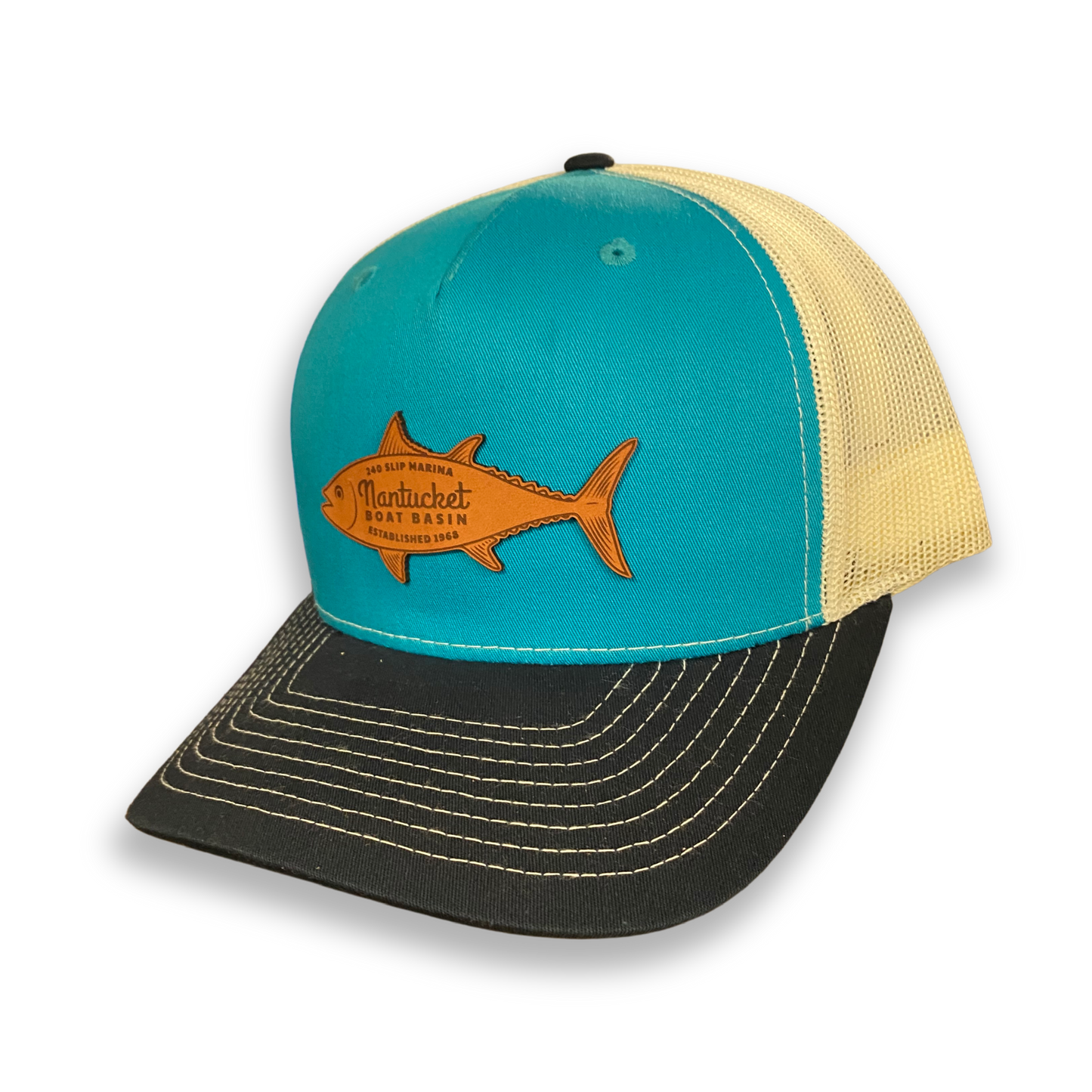 Teal nantucket tuna hat