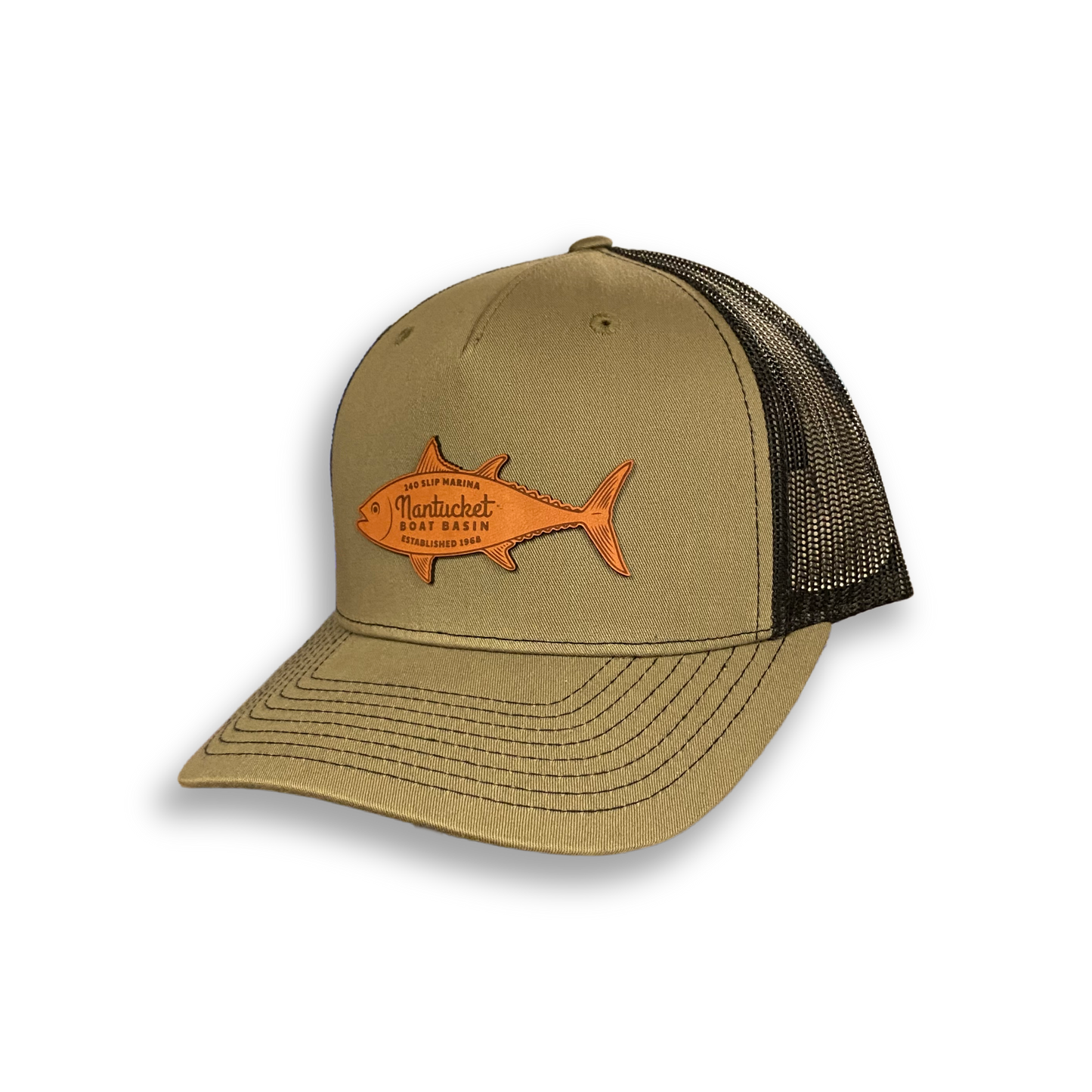 green nantucket boat basin trucker