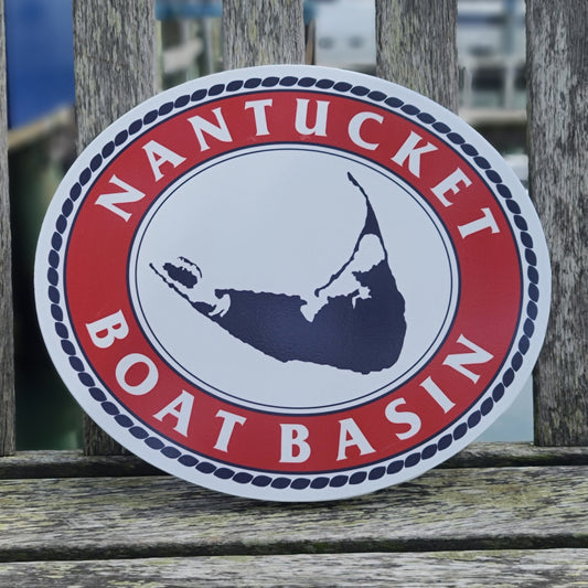 Nantucket Boat Basin Acrylic Oval Sign