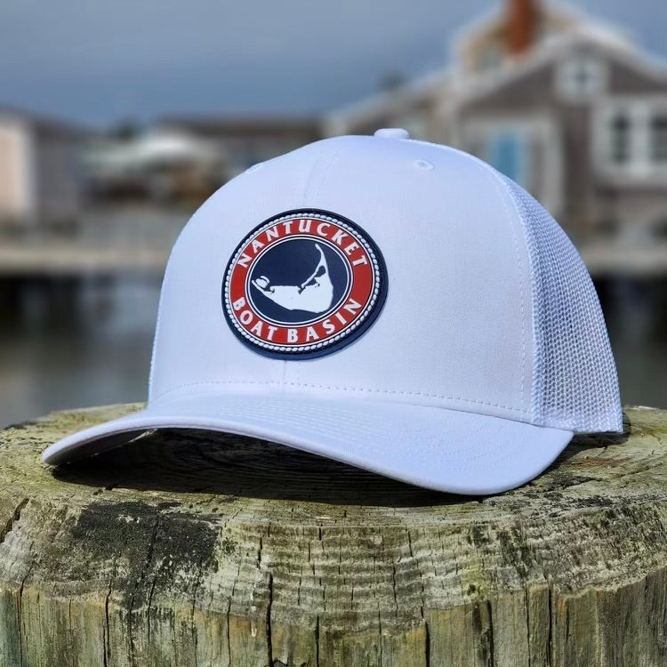 Nantucket Boat Basin Rubber Patch Trucker