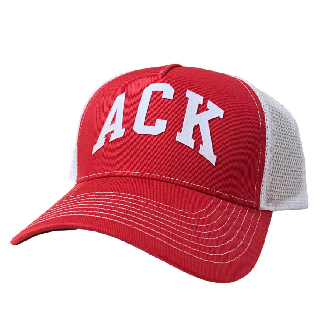ACK Flocked Mesh Trucker