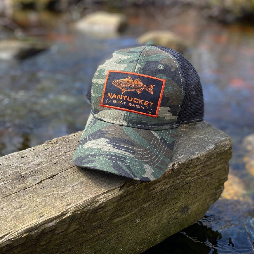 Nantucket Striper Camo Ripstop Trucker