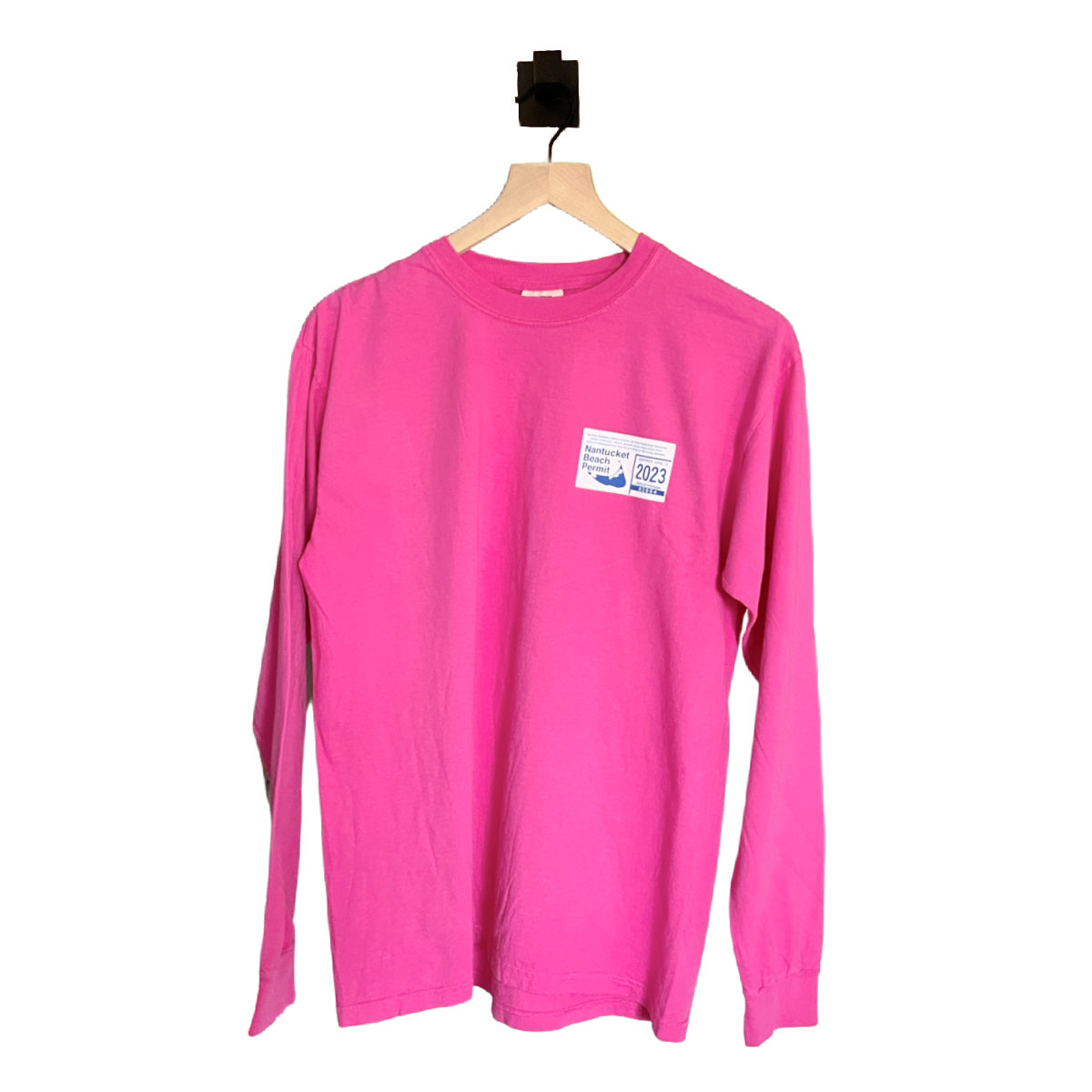 Nantucket 2023 Beach Permit Pigment LS Tee
