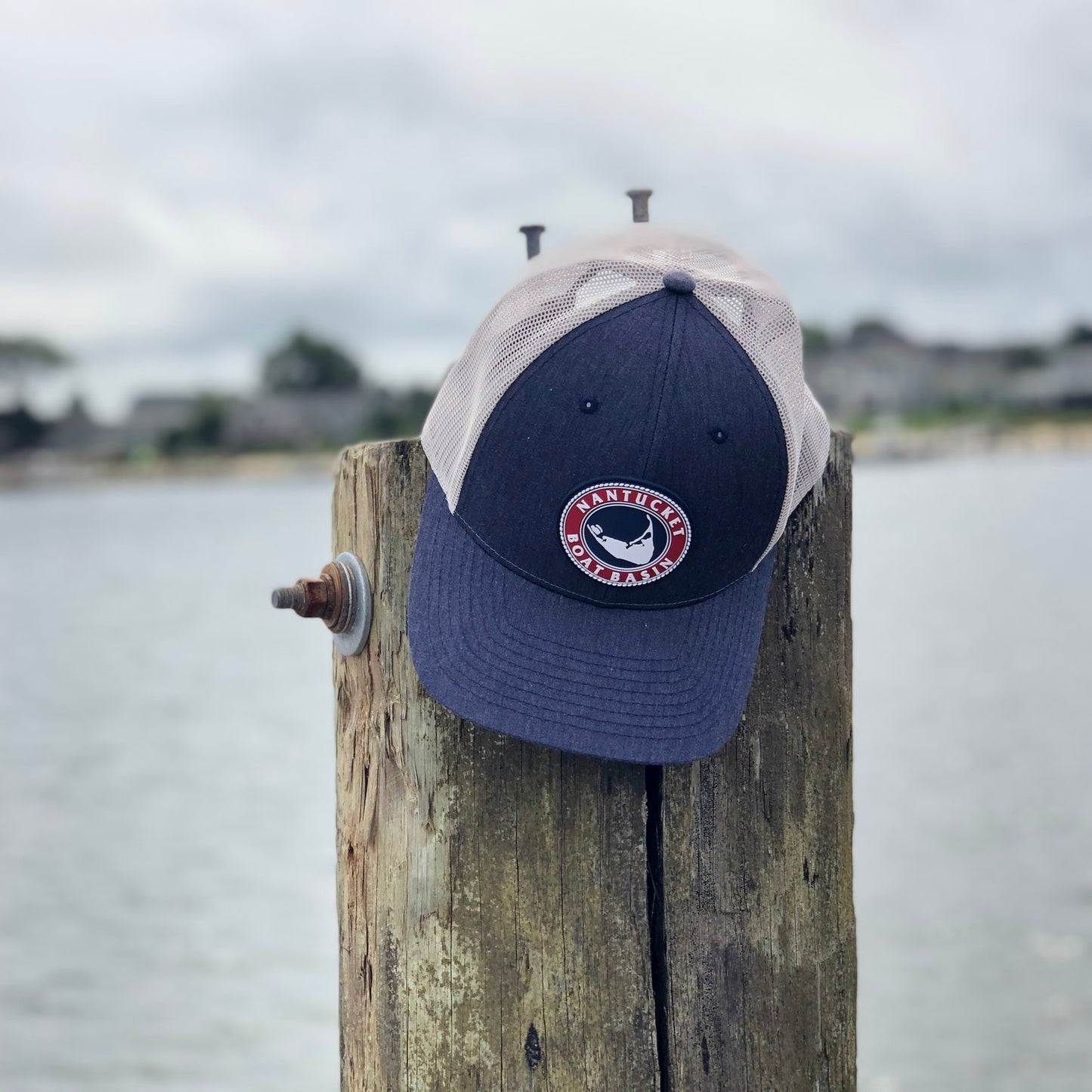 Nantucket Boat Basin Rubber Patch Trucker