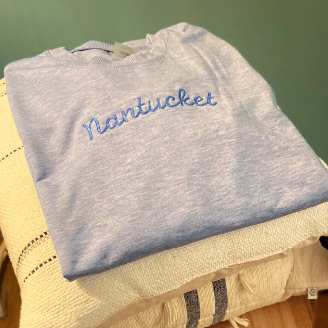 Nantucket Chain Stitch Sue Crewneck