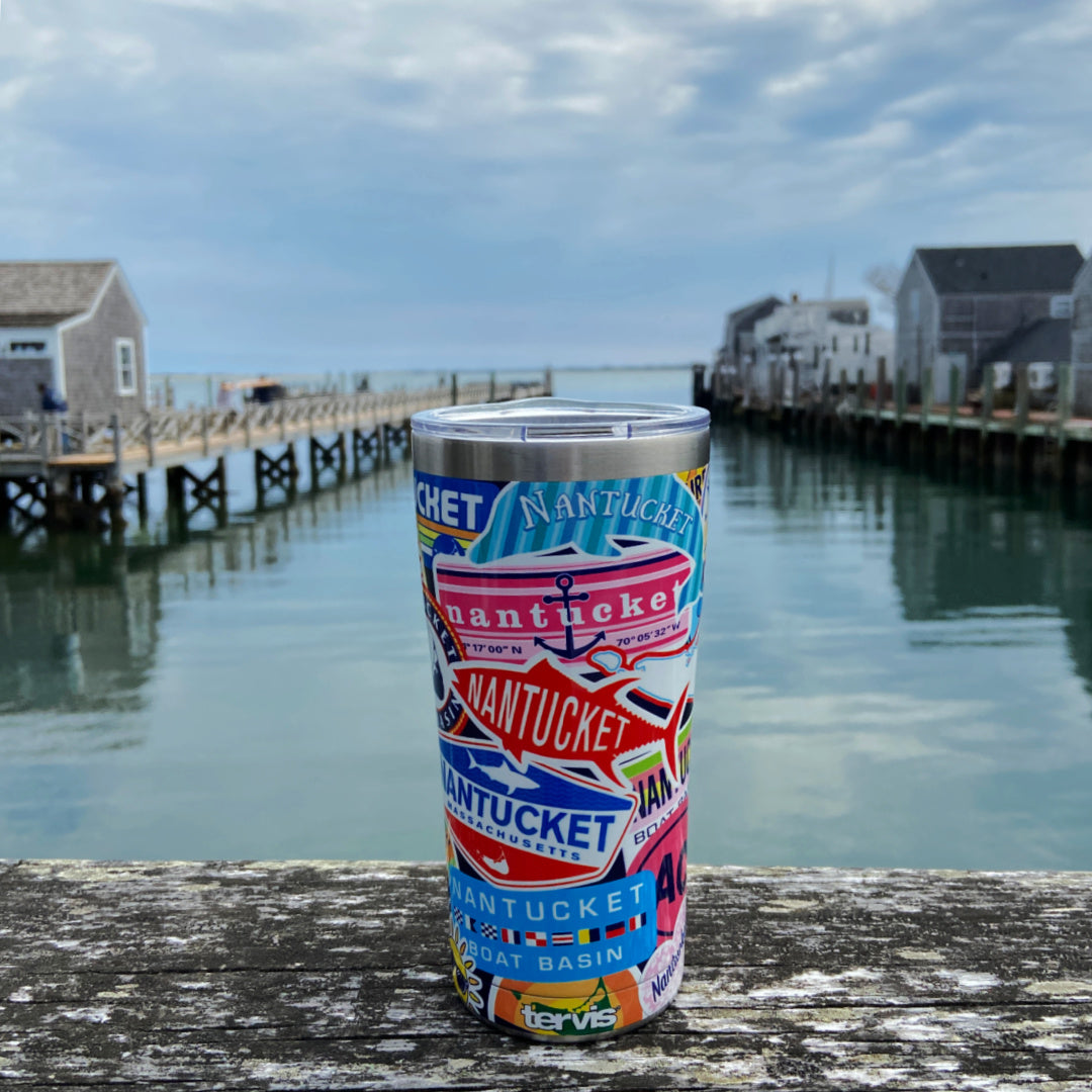 Nantucket All Over Sticker 20 oz Tumbler