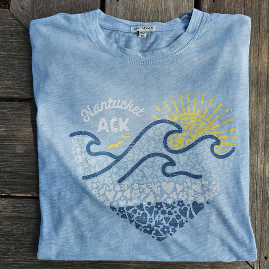 Nantucket Joy Heart Long Sleeve Tee