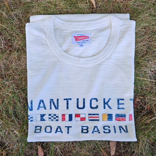 Nantucket Boat Basin Nautical Flag Rec Tee