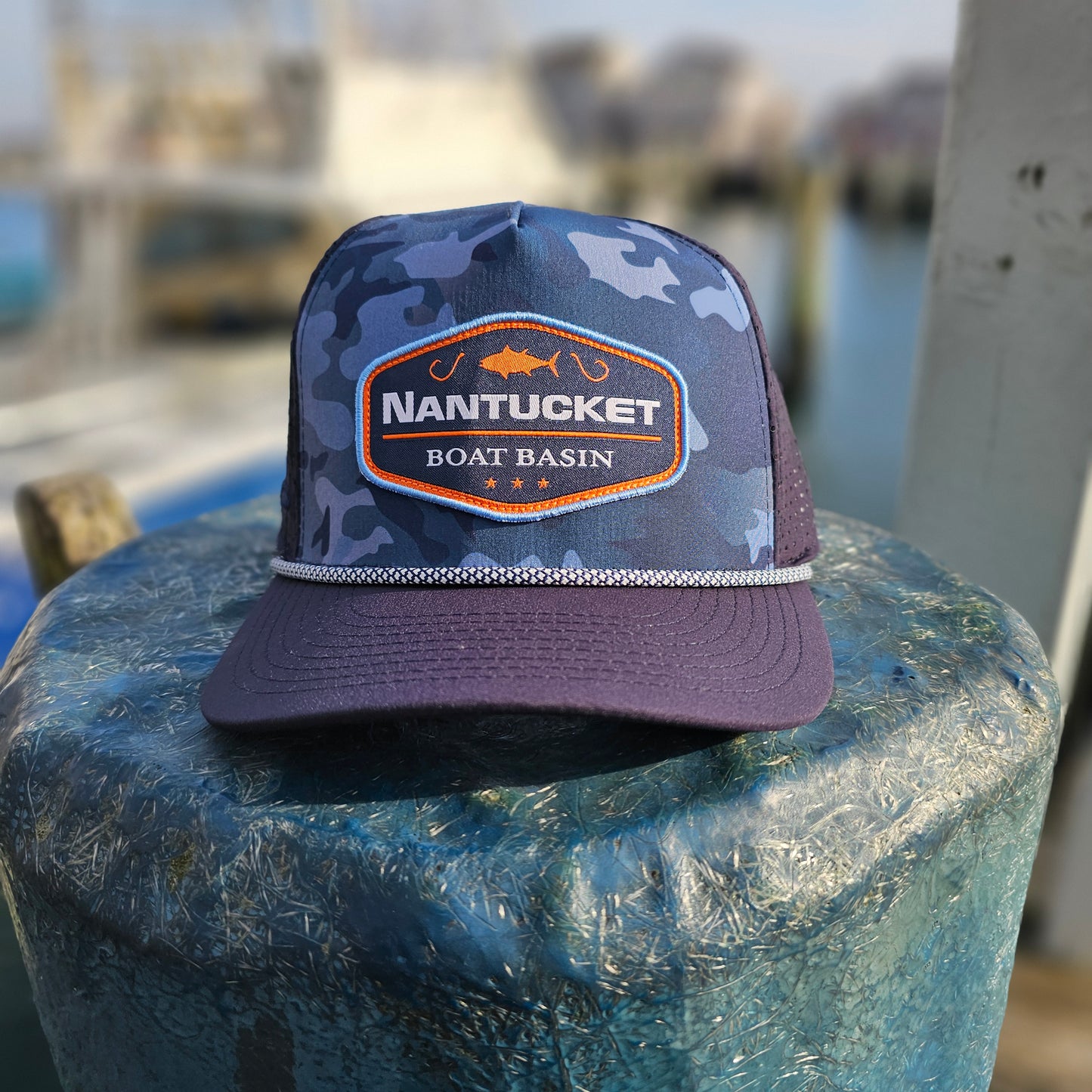 Nantucket Boat Basin Camo Tuna Hook Hat