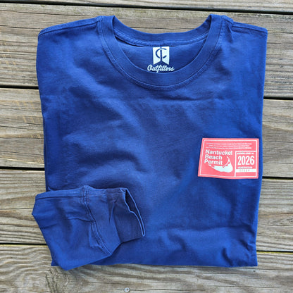 2026 Long Sleeve Beach Permit Patch Tee