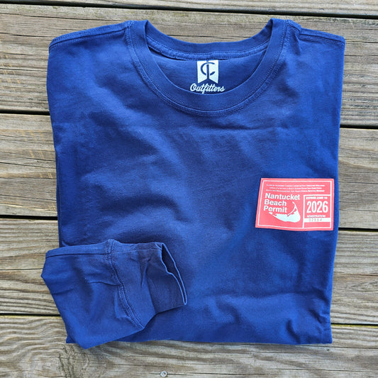 2026 Long Sleeve Beach Permit Patch Tee