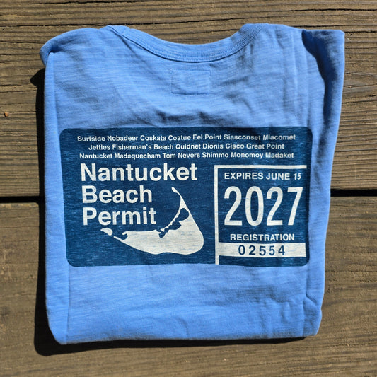 2027 Beach Permit Pocket Tee