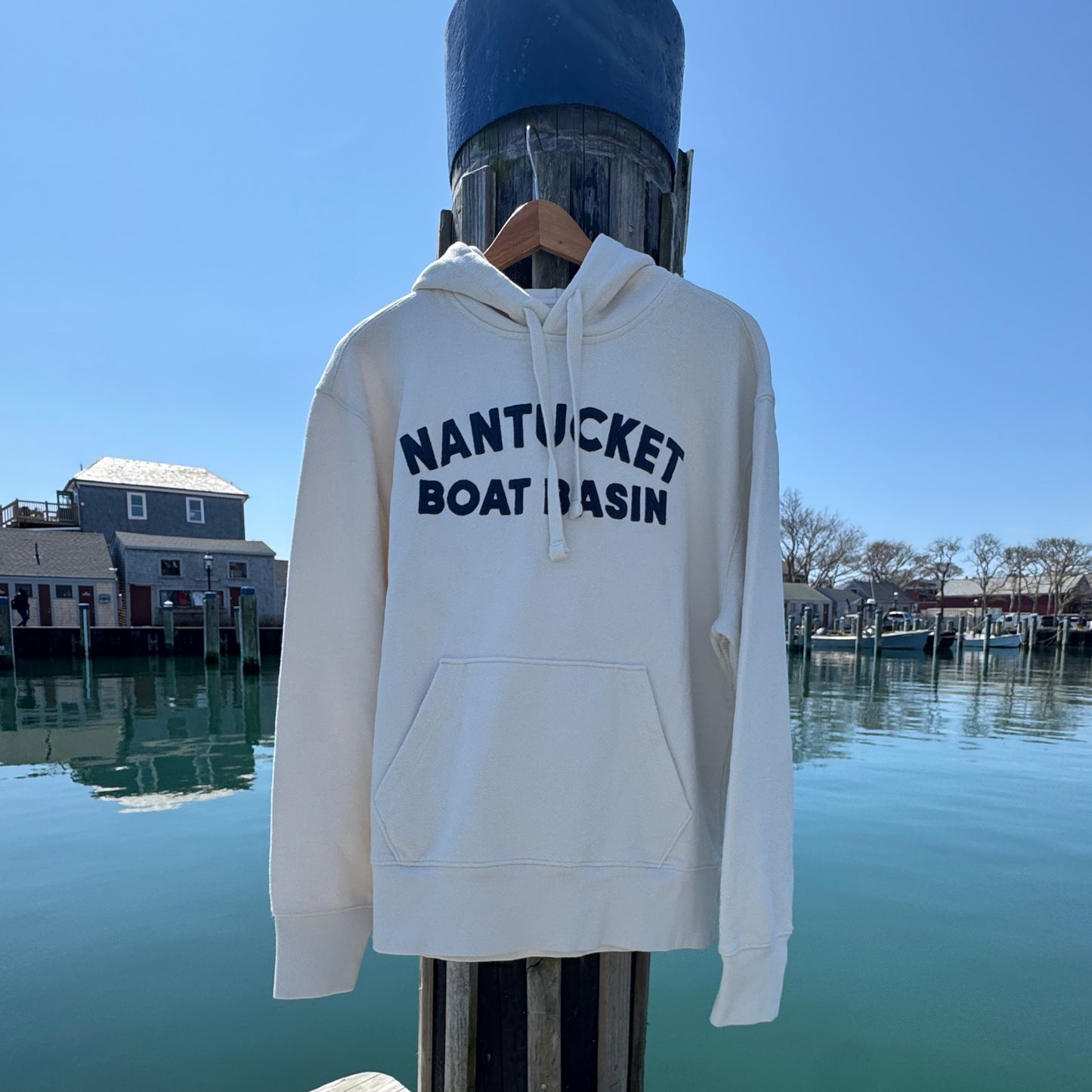 Nantucket Boat Basin Applique Hampton Hoodie