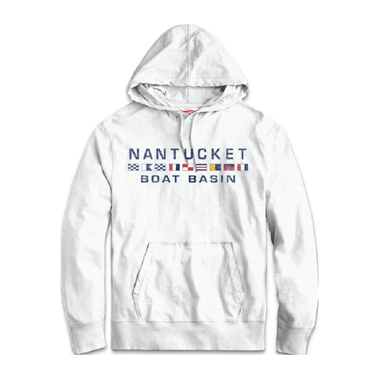 Nantucket Boat Basin Nautical Flags Hoodie