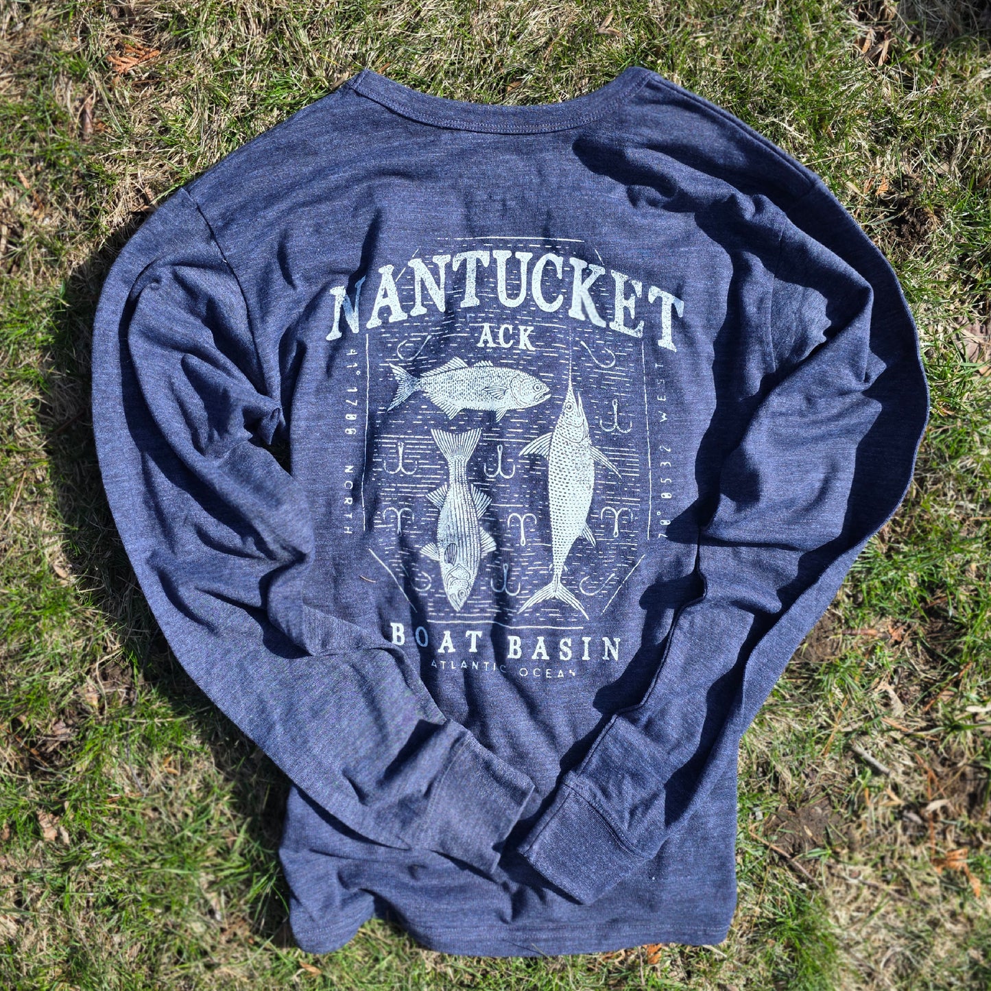 Atlantic Fish and Hooks Tee
