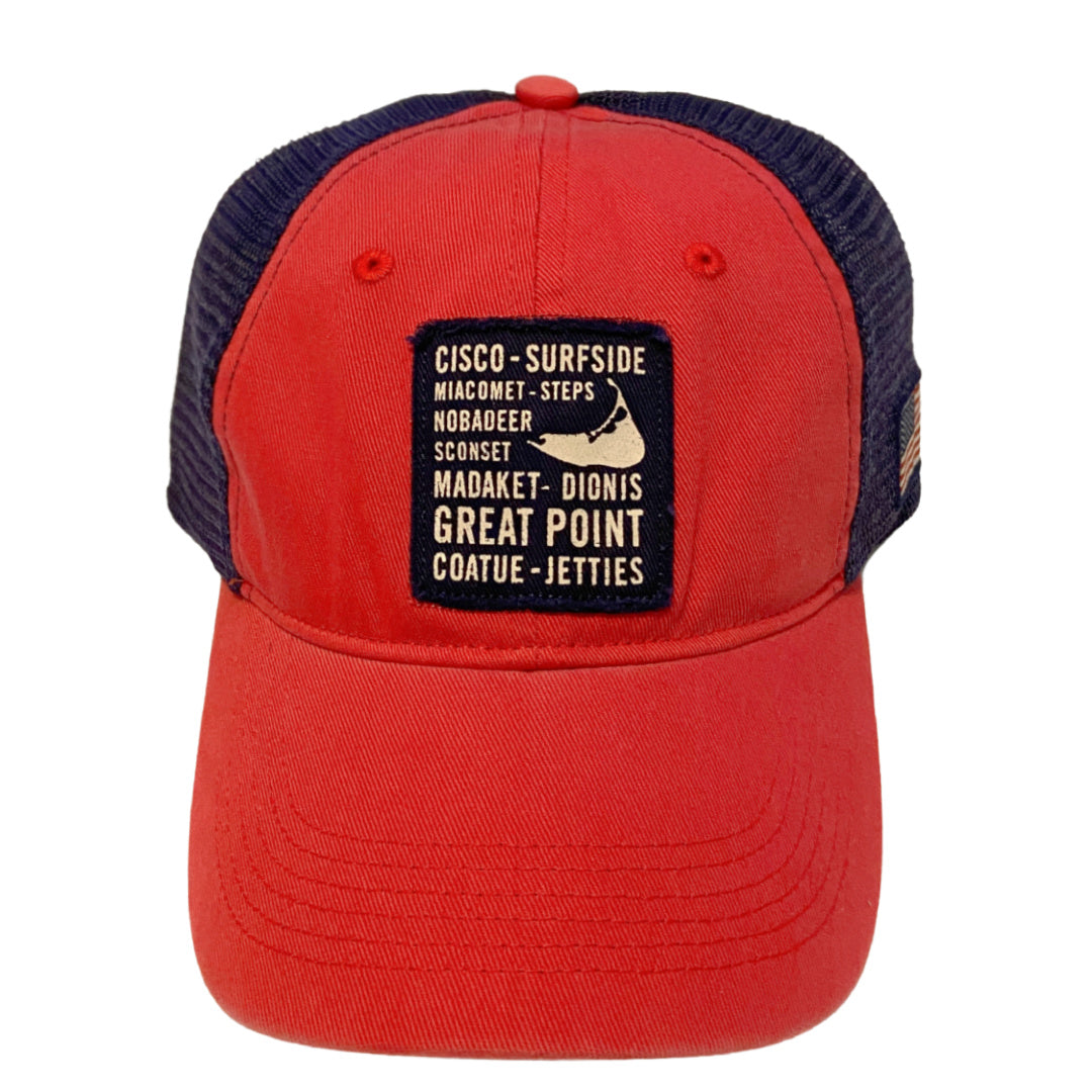 Nantucket Beaches Patch Two Tone Trucker