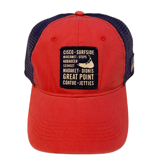 Nantucket Beaches Patch Two Tone Trucker