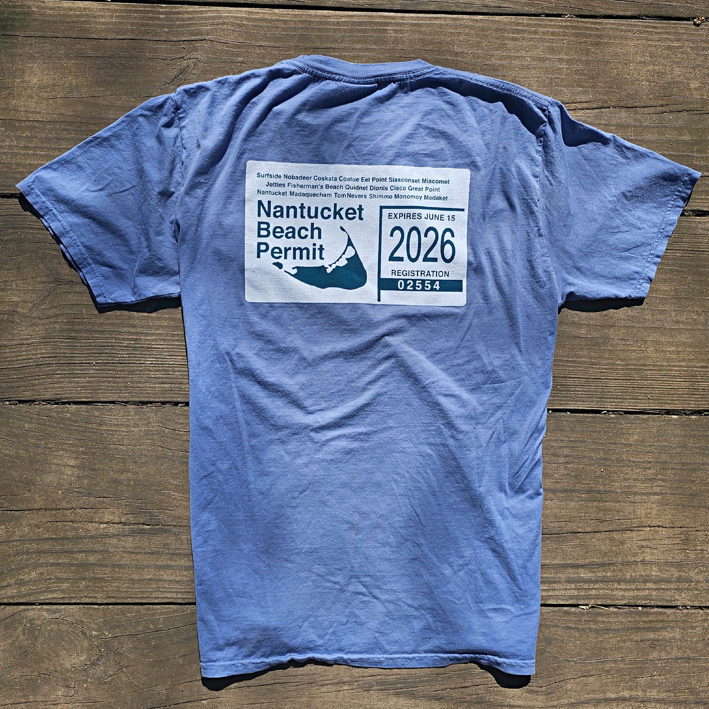 2026 Nantucket Short Sleeve Beach Permit Tee