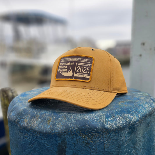 2025 Nantucket Beach Permit Canvas Burnside Hat
