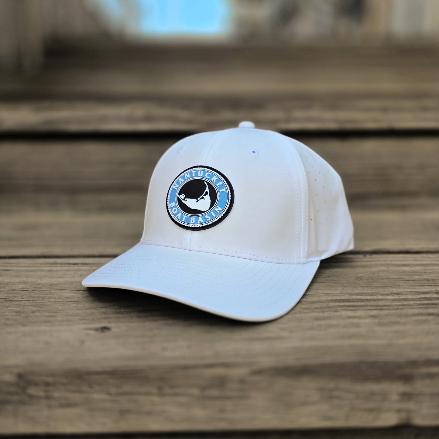 Nantucket Boat Basin Solid Rubber Patch Performance Hat