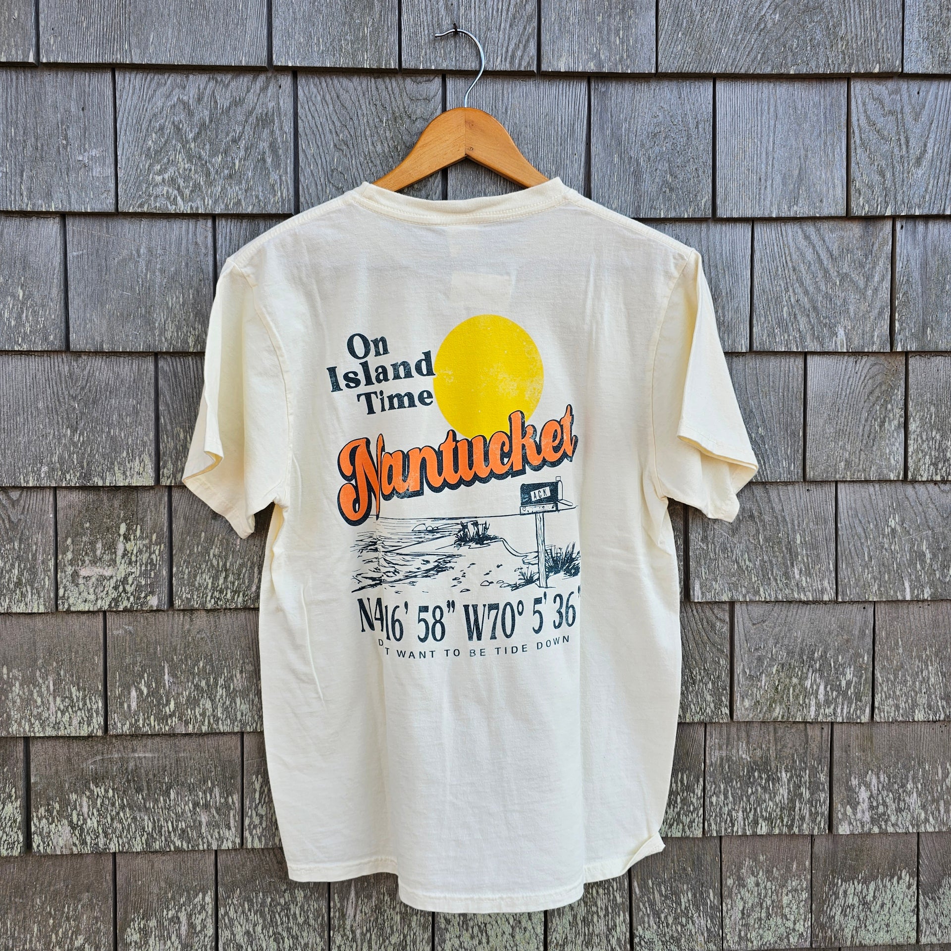nantucket dress shirts Nantucket Island Time Tee Ivory / XL