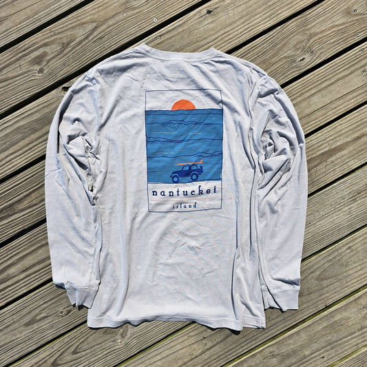 Nantucket Beach Bear Long Sleeve Tee