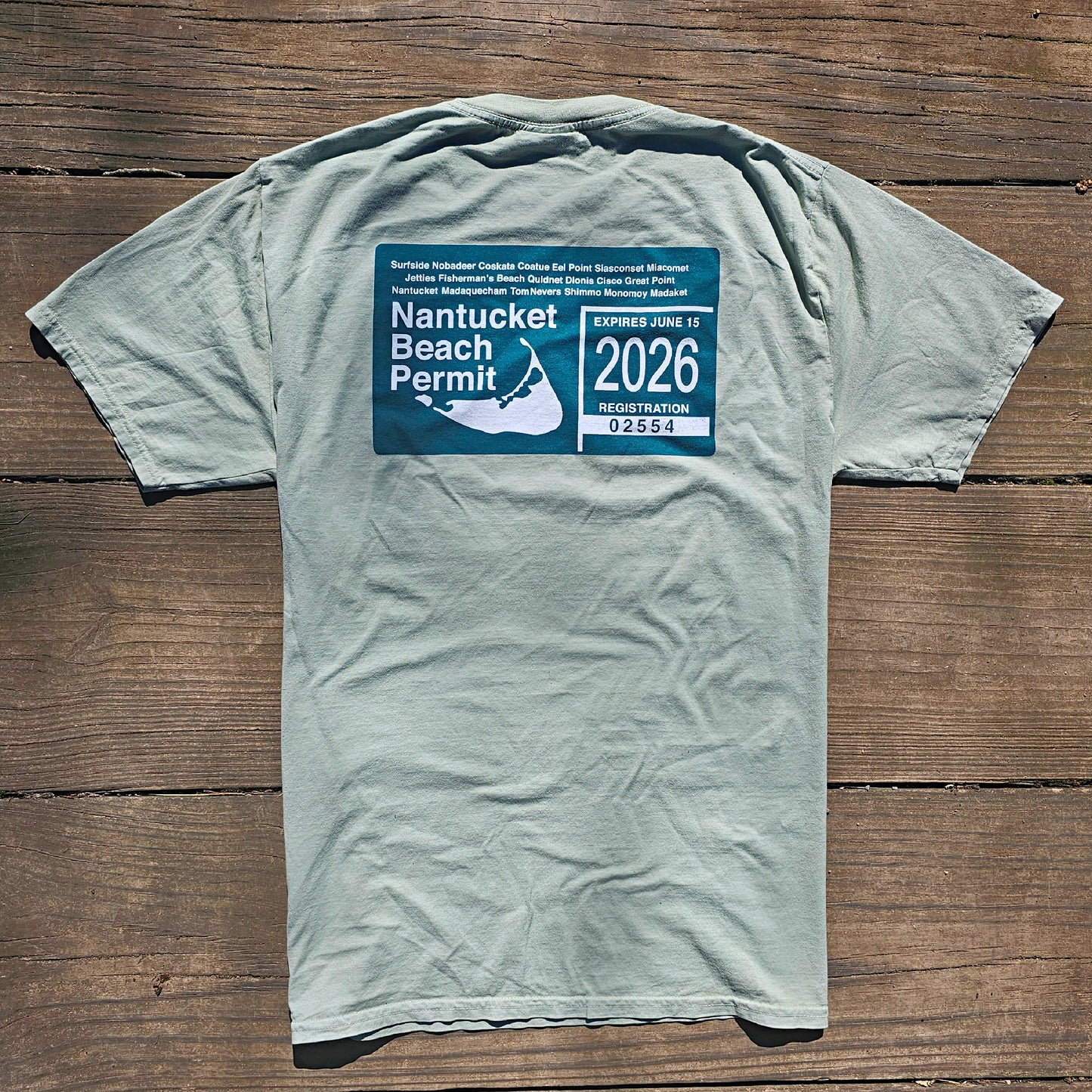 2026 Nantucket Short Sleeve Beach Permit Tee