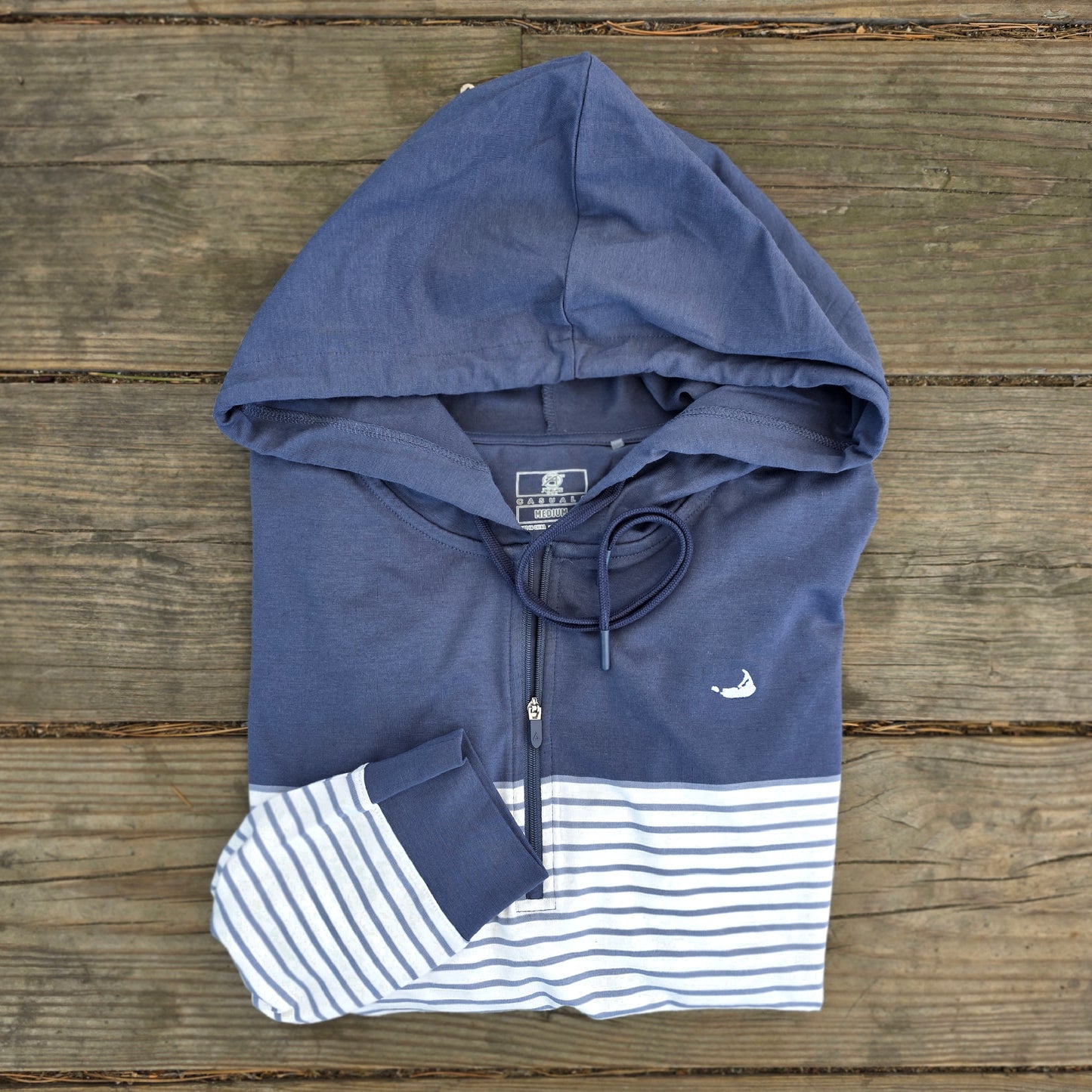 Jade Performance Stripe Hoodie