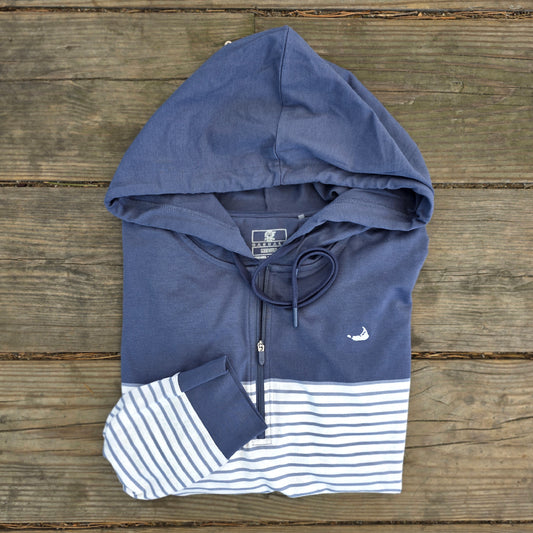 Jade Performance Stripe Hoodie