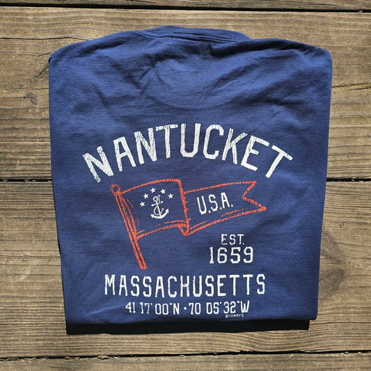 Nantucket Old School Nautical Flag