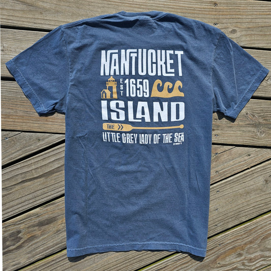 Nantucket Retro Lighthouse Tee